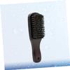 Portable Beard Brush with Natural Bristles and Wooden Handle for Men view 3