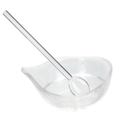BELLIFFY Glass Mixing Bowl and Spoon for DIY Face Masks