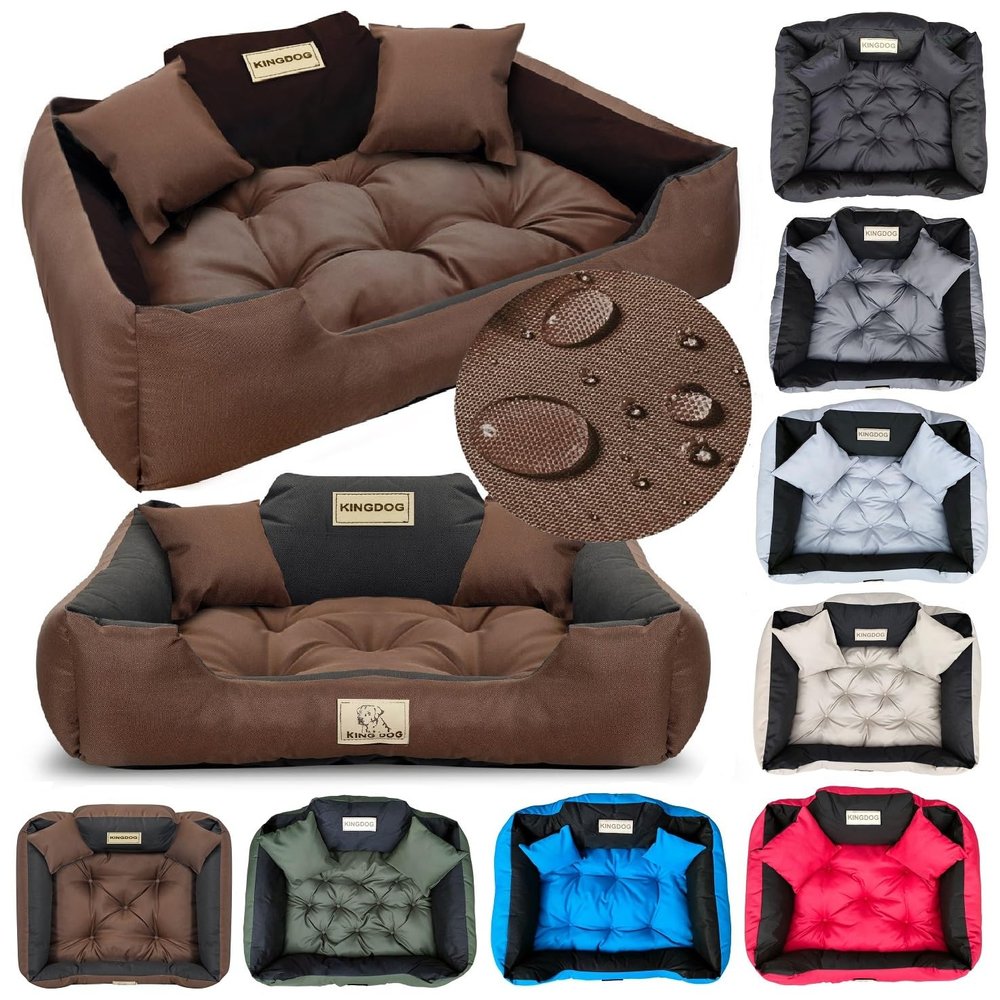 KING DOG Dog Bed for Small Dogs S, 55 x 45 cm, Washable