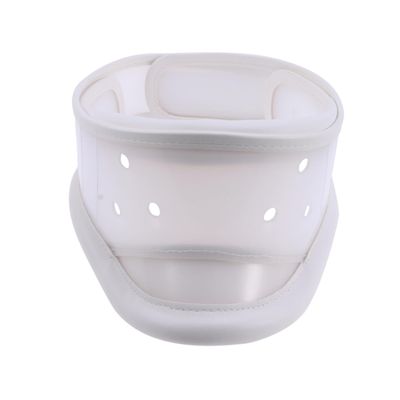 White Adjustable Plastic and Fabric Neck Support, Size L