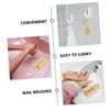 FRCOLOR 4-Piece Fingernail Cleaning Brush Set with Comfortable Handles view 3