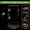 SORWATEE Acrylic Jumping Spider Enclosure, Front-Door Terrarium, 15.2 x 15.2 x 30.5 cm view 3