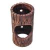 Realistic Resin Log Hide Cave for Reptiles and Amphibians view 1