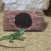 Realistic Resin Log Hide Cave for Reptiles and Amphibians view 3