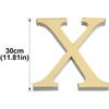 LKXHarleya 3D Alphabet Mirror Wall Decor Letter, Gold Acrylic, 30 cm, Self-Adhesive (X) view 2