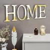 LKXHarleya 3D Alphabet Mirror Wall Decor Letter, Gold Acrylic, 30 cm, Self-Adhesive (X) view 4