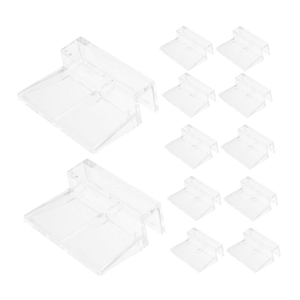 BESPORTBLE 12-Piece Aquarium Glass Lid Clips for 6 mm Rimless Aquariums