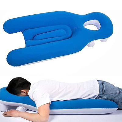 Inflatable Face-Down Sleeping Pillow for Retinal Recovery