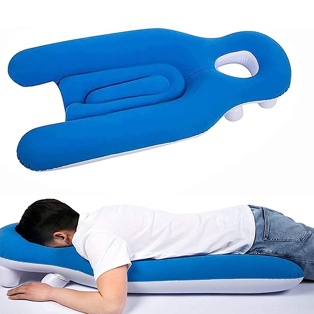 Inflatable Face-Down Sleeping Pillow for Retinal Recovery