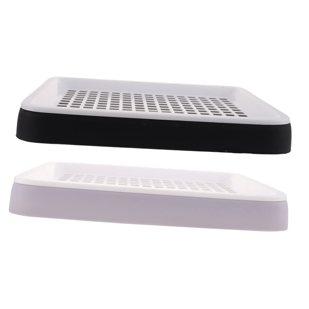 Rectangular Rabbit Cage Toilet, Tip-Resistant, 2-Pack