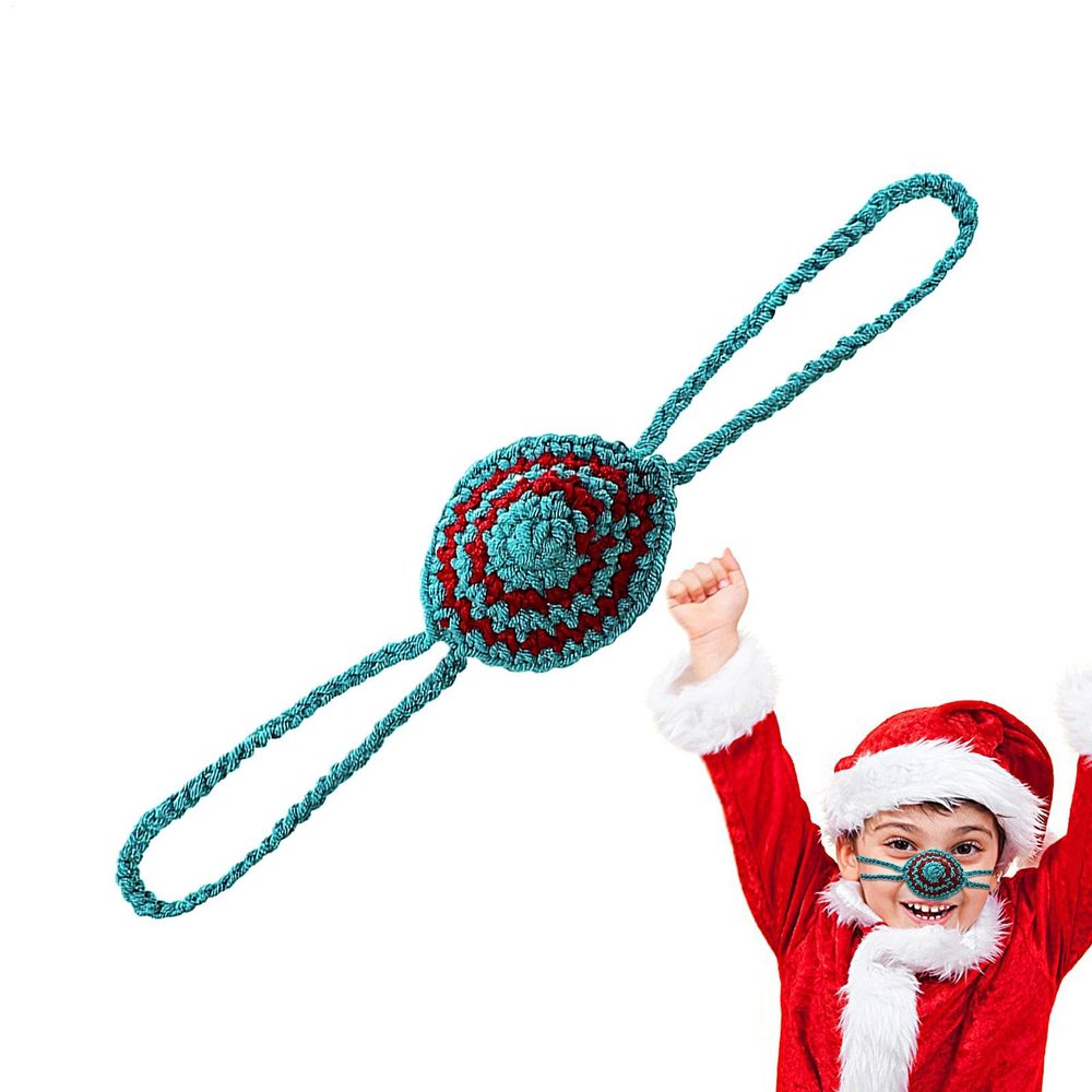 Crocheted Christmas Nose Warmer for Cold Noses
