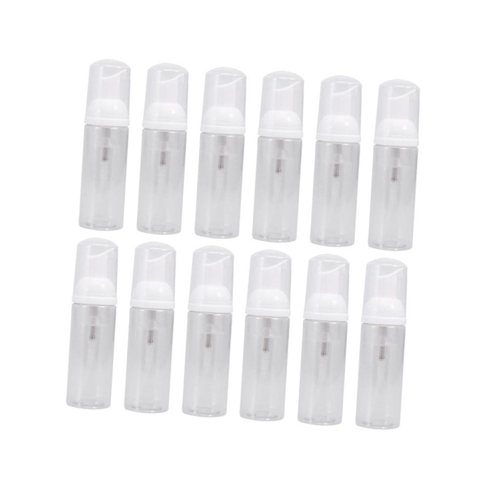 PAMINGONO Travel-Friendly Refillable Pump Bottles, 50 mL, Shampoo Dispenser Bottles, 12 Pack