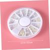 Healeved 200-Piece Beige Mixed Pearl Nail Stickers view 2
