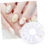 Healeved 200-Piece Beige Mixed Pearl Nail Stickers view 3