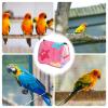 Thick Warm Winter Bird Nest, Hanging Flannel Cage Hideaway, Plush Parrot Bed Cave, Soft Cotton Nest for Parakeets and Cockatiels, Pink view 4