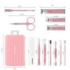 esmen 7-in-1 Stainless Steel Household Manicure Set with Nail Clippers, Nail File and Pedicure Tools view 2