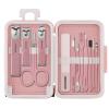esmen 7-in-1 Stainless Steel Household Manicure Set with Nail Clippers, Nail File and Pedicure Tools view 4