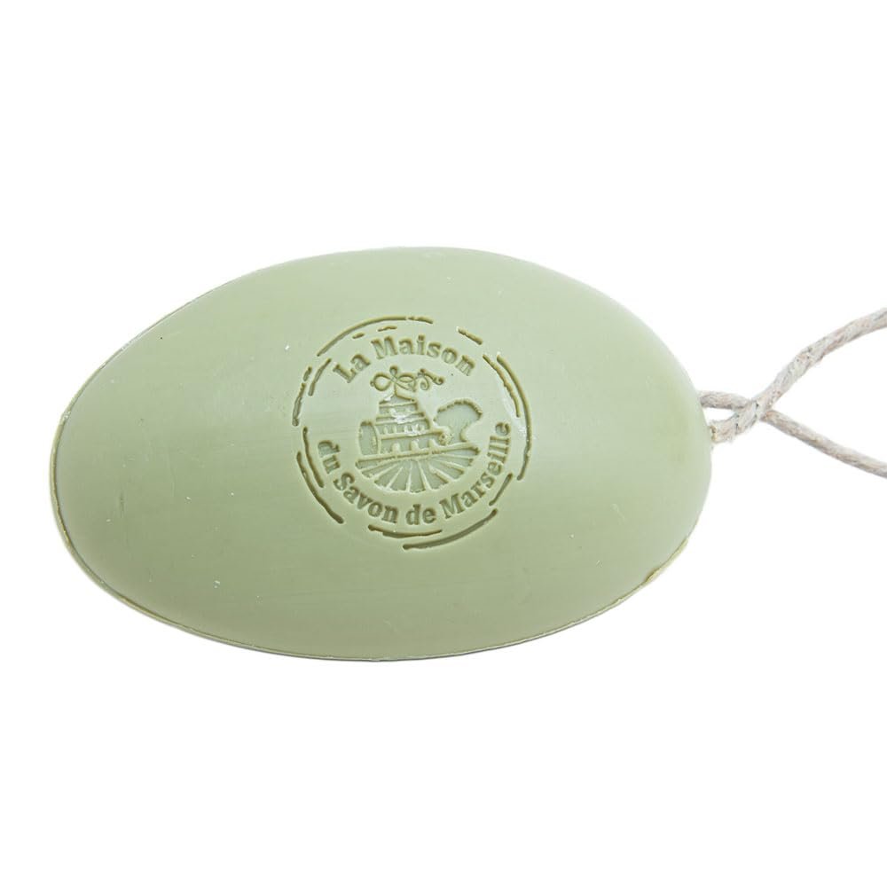 La Maison du Savon de Marseille French Soap on a Rope with Organic Donkey Milk, 175 g, Verbena Scent
