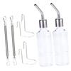 Happyyami Hanging Rabbit Water Bottles, 2-Pack, for Rabbits and Guinea Pigs, Leak-Resistant Plastic and Stainless Steel, Easy to Use view 1