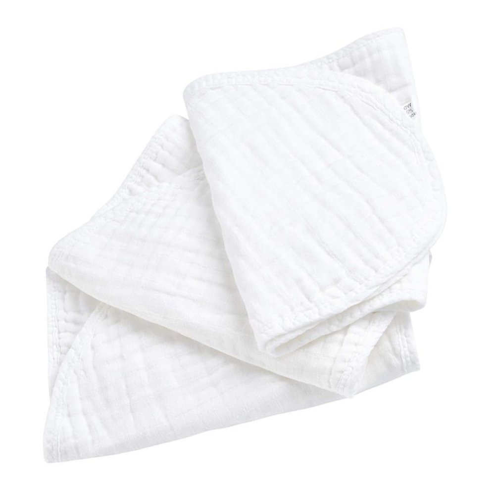 GARVALON 3-Piece Cotton Yarn Drool Bib Set for Babies