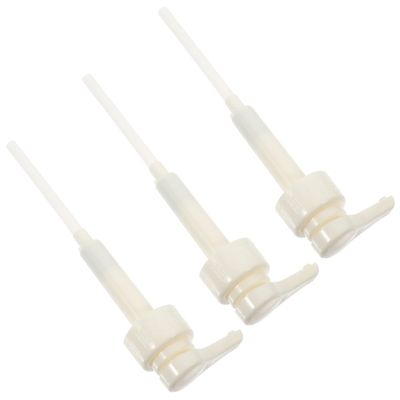 LALADEFIEE Plastic Dosing Pumps, Universal Bottle Pump Dispensers, 10 cc, White, 3-Pack