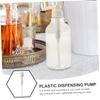 LALADEFIEE Plastic Dosing Pumps, Universal Bottle Pump Dispensers, 10 cc, White, 3-Pack view 4