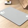 Hearda Non-Slip Dog Food Mat, Absorbent, Quick-Drying, Light Gray, 40 x 120 cm view 1