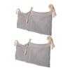 2-Pack Hanging Cotton Stroller Organizers with 2 Compartments view 1