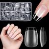 Extra-Short Coffin Nail Tips, 120 Soft Gel Press-On Nails view 1
