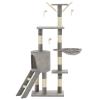 ShGaxin Cat Scratching Post with Sisal Poles 138 cm Gray view 3