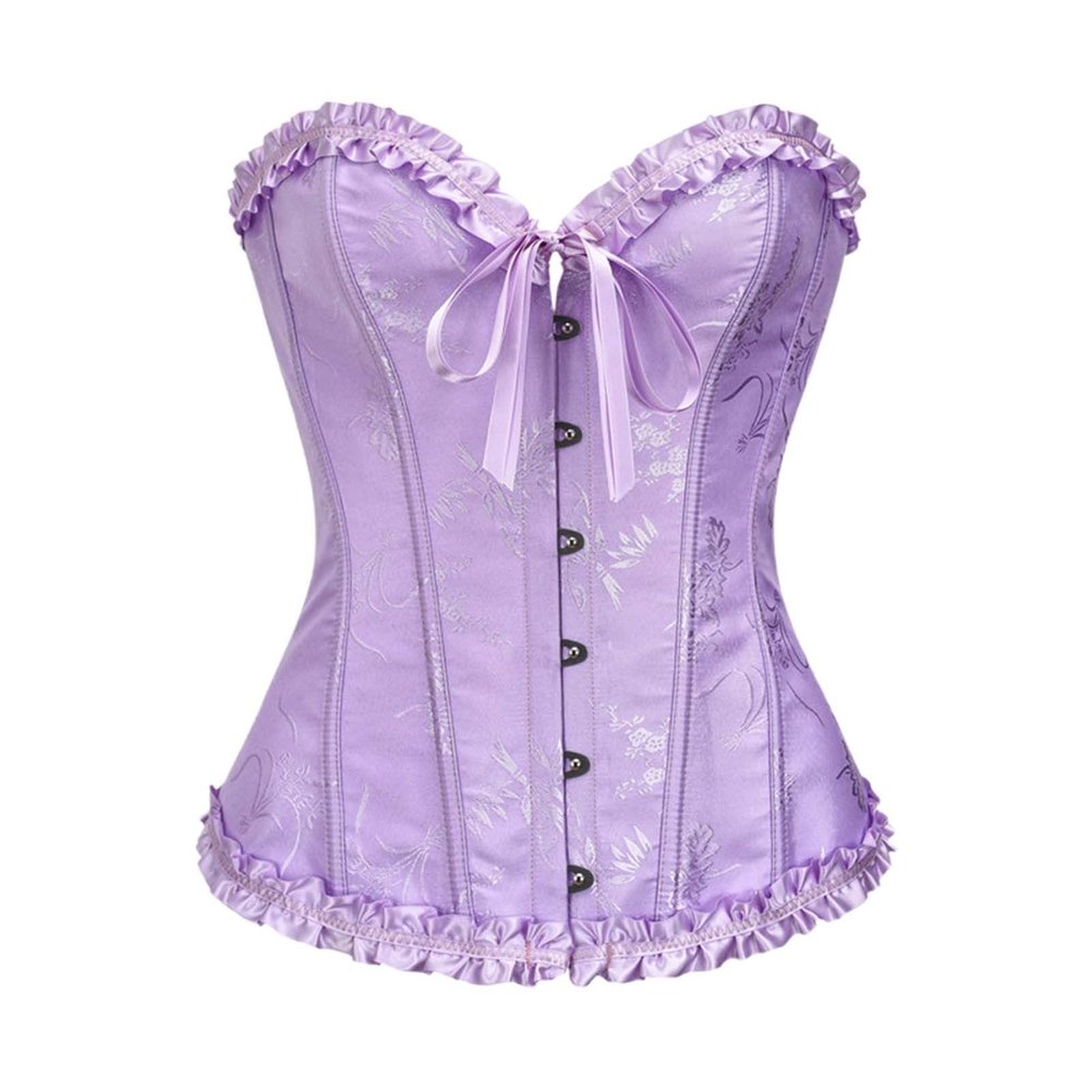 Women's Carnival Costume Corset – Retro Off-Shoulder Lace-Up Gothic Corset Top