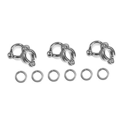Happyyami 6-Piece Stainless Steel Bird Rings