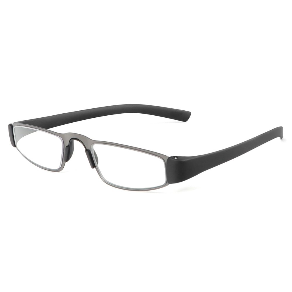 MMOWW Men's Blue-Light-Blocking Reading Glasses with Stainless Steel Metal Frame