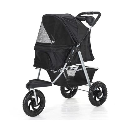LZHUYE 3-Wheel Pet Stroller for Cats and Dogs