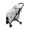 LZHUYE Double-Decker Pet Stroller for Two Cats or Dogs view 1