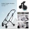 LZHUYE Double-Decker Pet Stroller for Two Cats or Dogs view 3