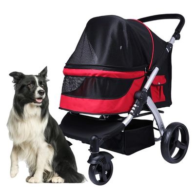 Large Dog Stroller for Dogs, Cats, Twins, or Multiple Pets