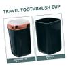 Baluue Green ABS Travel Toothbrush Box, Divides into 2 Cups view 4