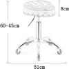 Ergonomic PU Leather Swivel Saddle Stool with Wheels, Height-Adjustable view 2