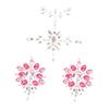 Halloween Party Rhinestone Chest Jewelry, 2 Sets, Pink view 1
