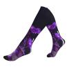 Jaywis Purple Flower 15–20 mmHg Compression Socks for Women and Men view 1