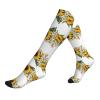 Jaywis Yellow Sunflower and White Flower Compression Socks, 15–20 mmHg view 1