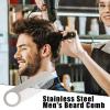 Metal Beard Comb with Fine Teeth view 3