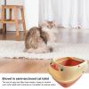 PP High-Sided Open Cat Litter Box | Ventilated Cat Toilet view 2