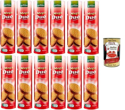 Italian Gourmet Mega Duo Chocolate-Filled Biscotti Cookies 12 x 500 g