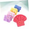 5-Pack Coral Fleece Hair-Drying Caps with Bows view 2