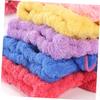 5-Pack Coral Fleece Hair-Drying Caps with Bows view 4