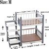 Bunk Bed for Small, Medium, and Large Dogs with Removable Double-Layer Pet Bed and Stairs view 2