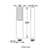 QTYQWC Rose Gold Square Universal G1/2-Inch Wall-Mounted Handheld Shower Head view 4