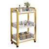 Salon Storage Cart with Drawer and Cabinet view 1